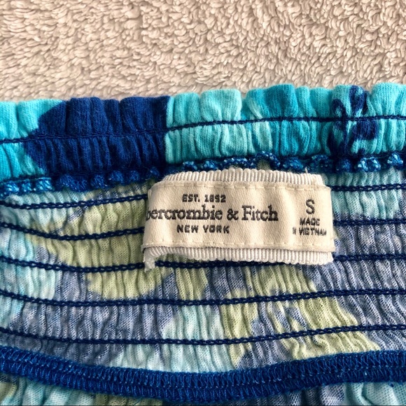 SOLD! Abercrombie & Fitch Strapless Blue Top, S - Picture 4 of 4